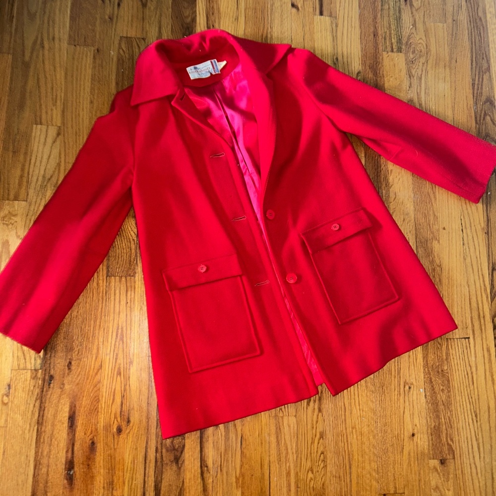 Vintage Pendleton Red Knockabouts Pea Coat